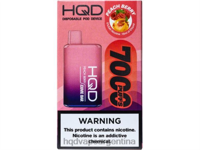 baya de durazno Z428N228 puff HQD sabores - HQD CUVIE BAR desechable