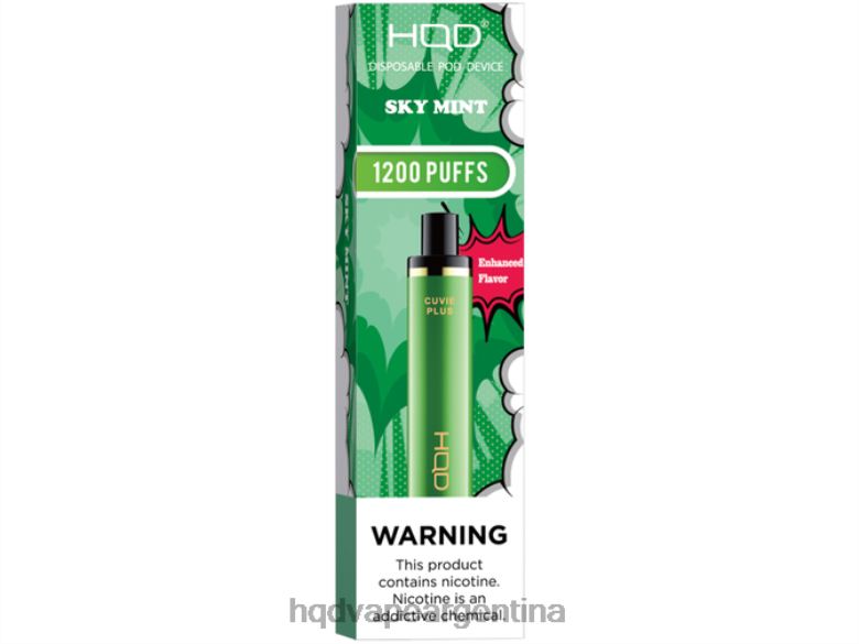 cielo menta Z428N250 HQD vape Argentina - HQD CUVIE PLUS vaporizador desechable