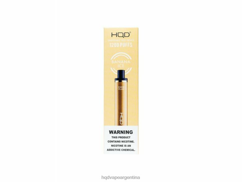 hielo de plátano Z428N128 puff HQD sabores - HQD CUVIE PLUS vaporizador desechable