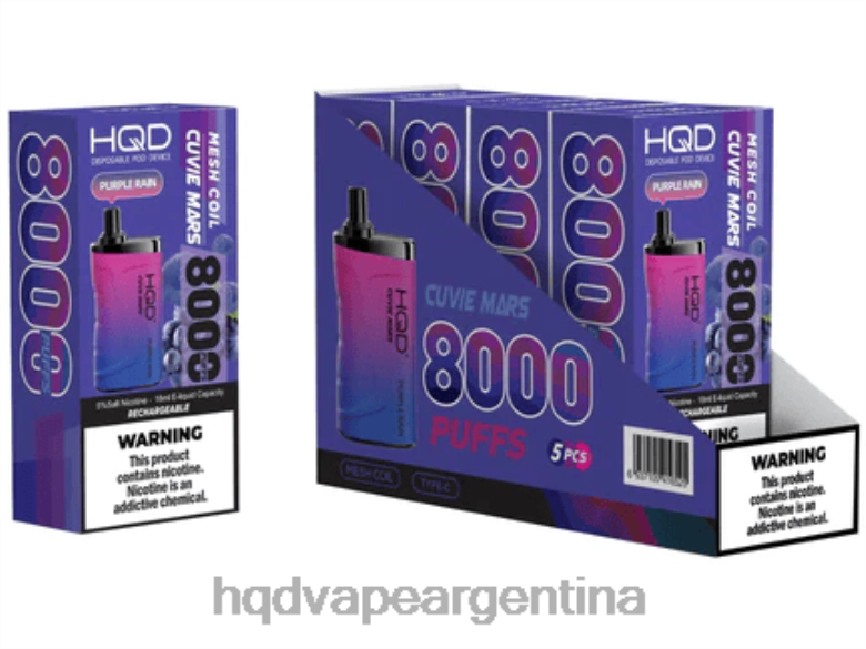 lluvia púrpura Z428N239 HQD vape sabores - HQD CUVIE MARS desechable