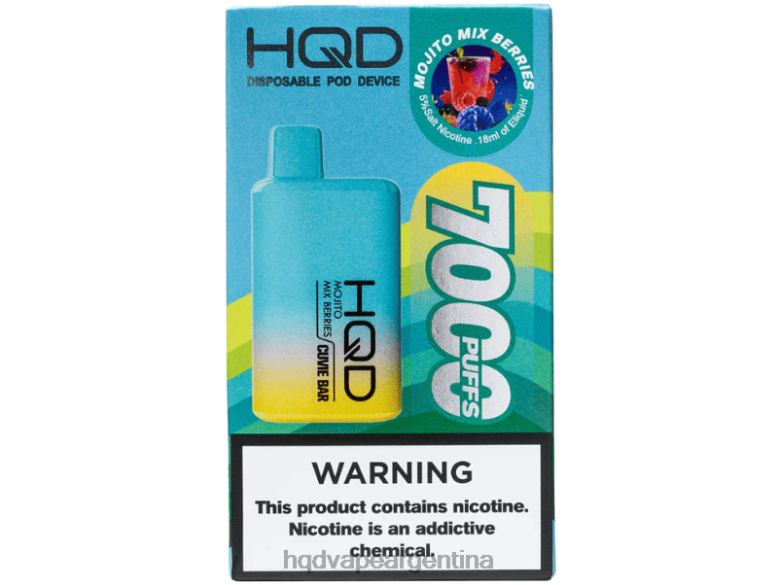 mezcla de mojitos con bayas Z428N224 HQD vape precio Argentina - HQD CUVIE BAR desechable