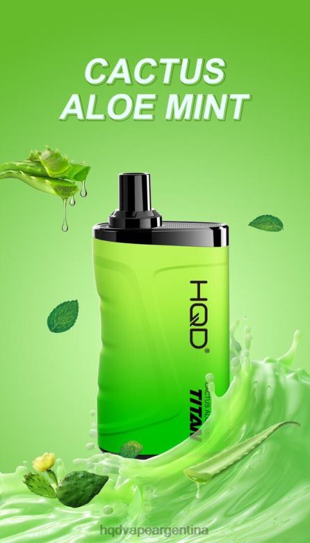 cactus aloe menta Z428N2 HQD vapes sale - HQD TITAN 7000 bocanadas